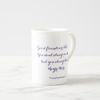 Good friends are like stars... bone china mug