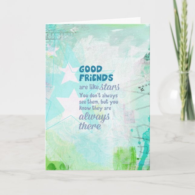 Good Friends are Like Stars Card (Front)
