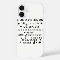 Good Friends Are Like Stars: Friendship Quote Art