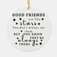 Good Friends Are Like Stars: Friendship Quote Art