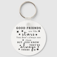 Good Friends Are Like Stars: Friendship Quote Art