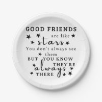 Good Friends Are Like Stars: Friendship Quote Art