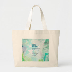 Good Friends are Like Stars Large Tote Bag