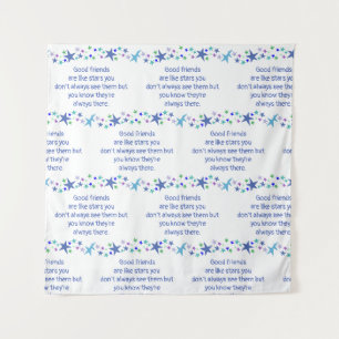 Good Friends are Like Stars Minimalist Modern Deco Tapestry