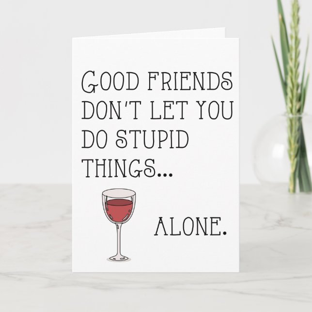 Good friends... card (Front)