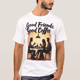  Good Friends, Good Coffee T-Shirt