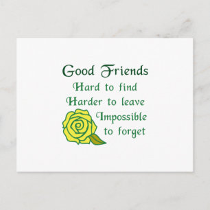 GOOD FRIENDS POSTCARD