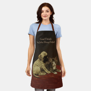 Good Friends (Puppy and Kitten) - John Henry Dolph Apron