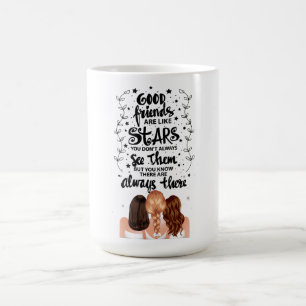 Good Friends Quote  Coffee Mug