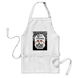 Good Friends Wine Standard Apron