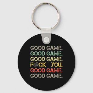 Good Game Good Game Good Game Funny Vintage Sports Key Ring