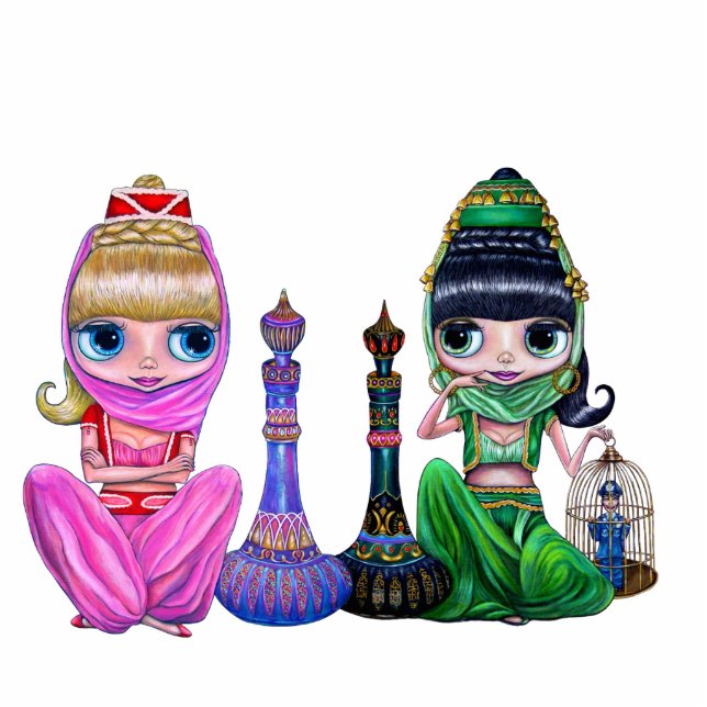 Good Genie/ Bad Genie Photo Sculpture (Front)