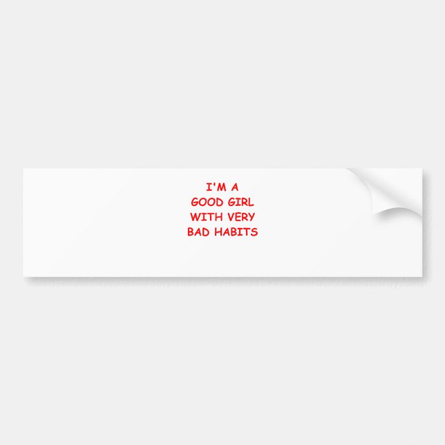 good girl bumper sticker (Front)