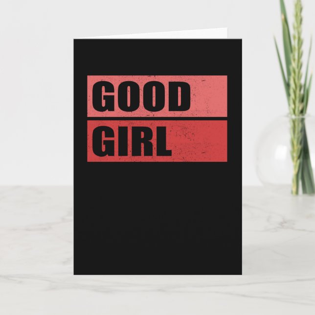 Good Girl | Girls Gift Idea Card (Front)