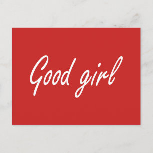 Good girl  postcard