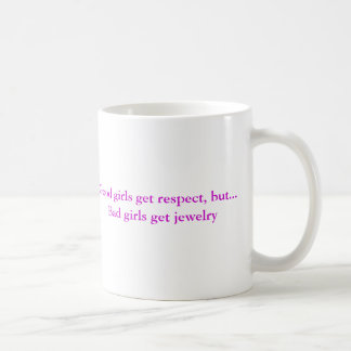 Good girls get respect, but...Bad girls get jew... Coffee Mug
