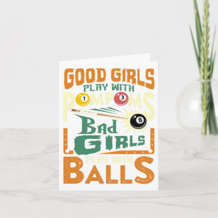 Good Girls Play With Pompoms D Girls Play With 2  Card