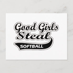 Good Girls Steal (black) Postcard