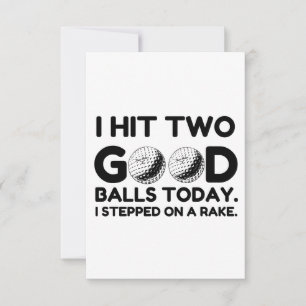 GOOD GOLF BALLS THANK YOU CARD