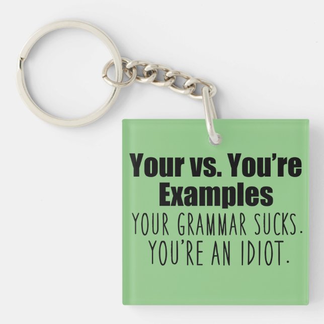 Good Grammar Key Ring (Front)