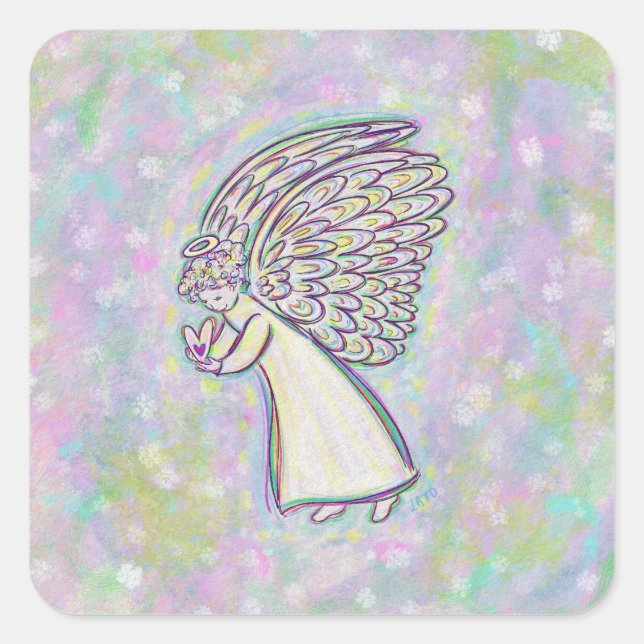 Good Guardian Angel Art Custom Sticker Decals (Front)