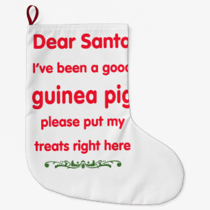 good guinea pig large christmas stocking