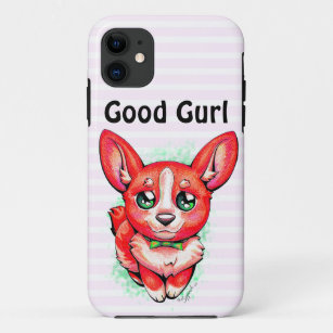 "Good Gurl" Kawaii Cute Red Corgi Puppy Dog Case-Mate iPhone Case