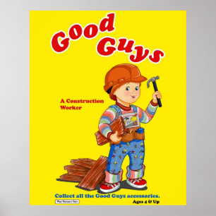 Good Guys - Construction Worker - Childs Play - Poster