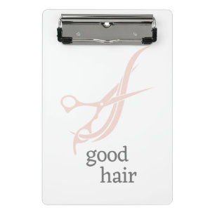 Good Hair Simple Logo Hair Stylist Colourist Mini Clipboard