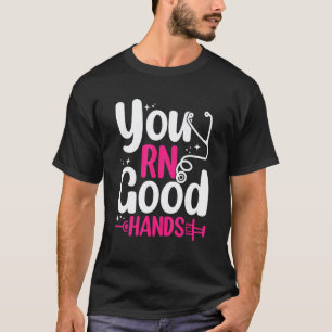 Good Hands Cna Doctor Nurse Nursing Hospital Clini T-Shirt