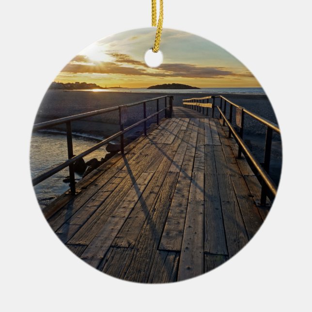 Good Harbour Beach Christmas Ornament (Front)