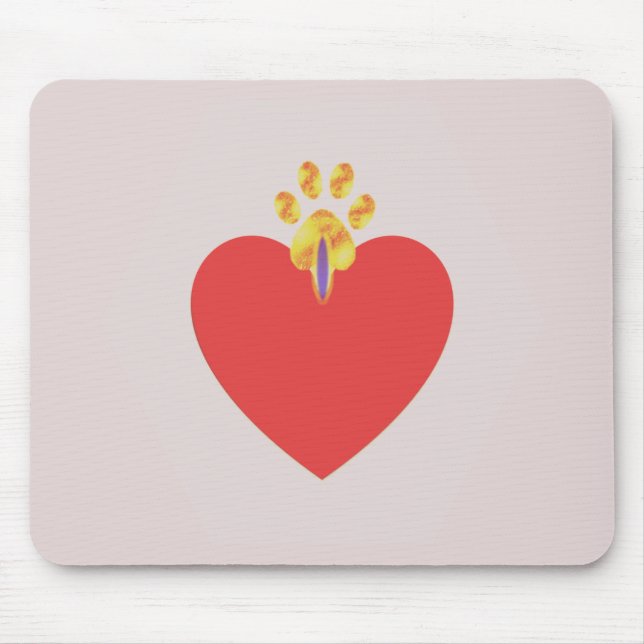 Good Heart Mouse Mat (Front)