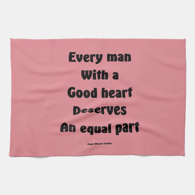 Good heart tea towel (Horizontal)