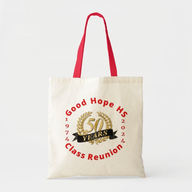 Good Hope High School 50th Year Class Reunion Tote Bag (Front)