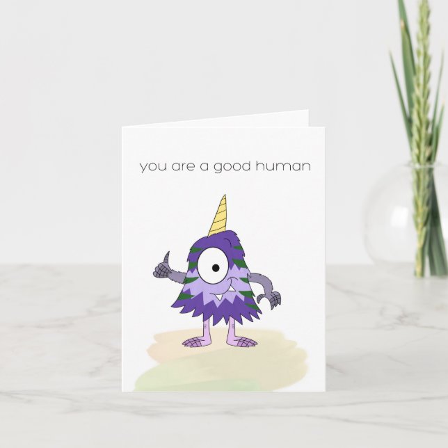 Good Human card (Front)
