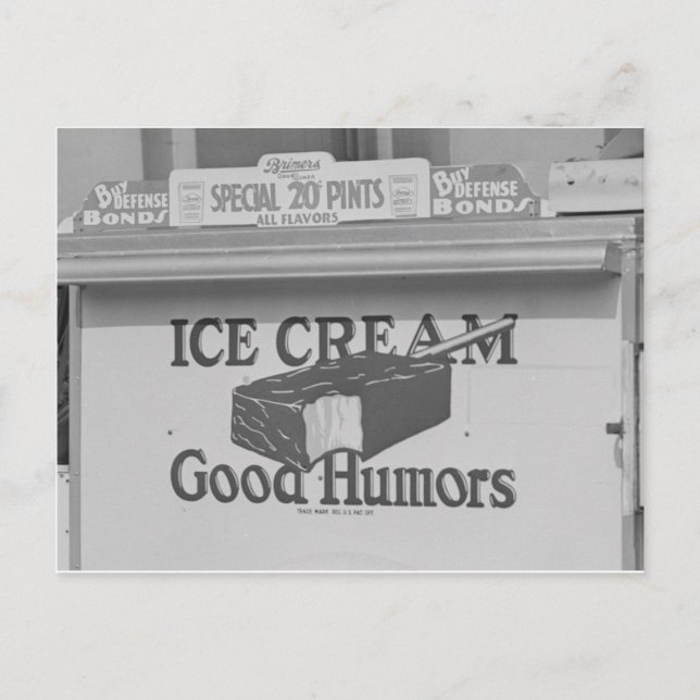 Good Humours Ice Cream Truck Postcard (Front)