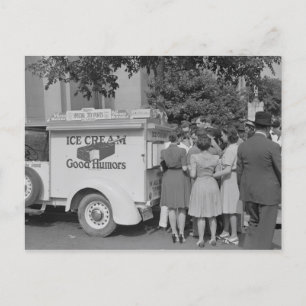 Good Humours Ice Cream Truck Postcard