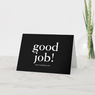 good job! card