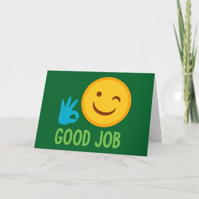 Good Job Emoji Card (Front)