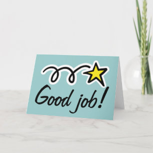 Good job greeting card for employee encouragement