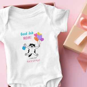 Good Job Mum Playful Kitty Baby Shower Newborn Bodysuit