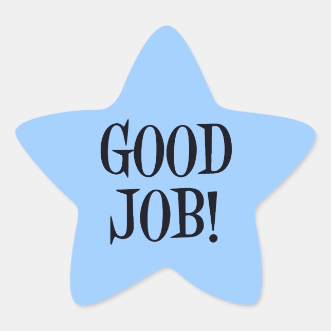GOOD JOB! STAR STICKER (Front)