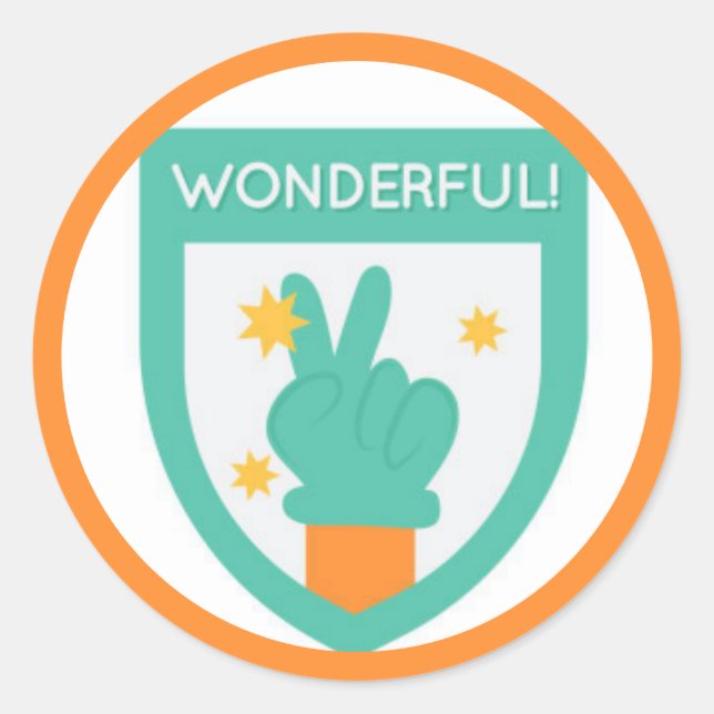 Good Job Teacher Student  Classic Round Sticker (Front)