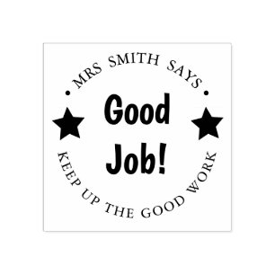 Good job teacher well done homework stamp