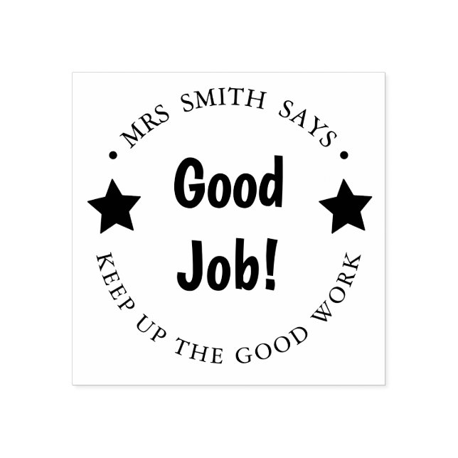 Good job teacher well done homework stamp (Imprint)
