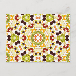 Good karma and well being from a healthy diet 2 postcard