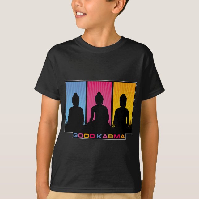 Good Karma Buddhas T-Shirt (Front)