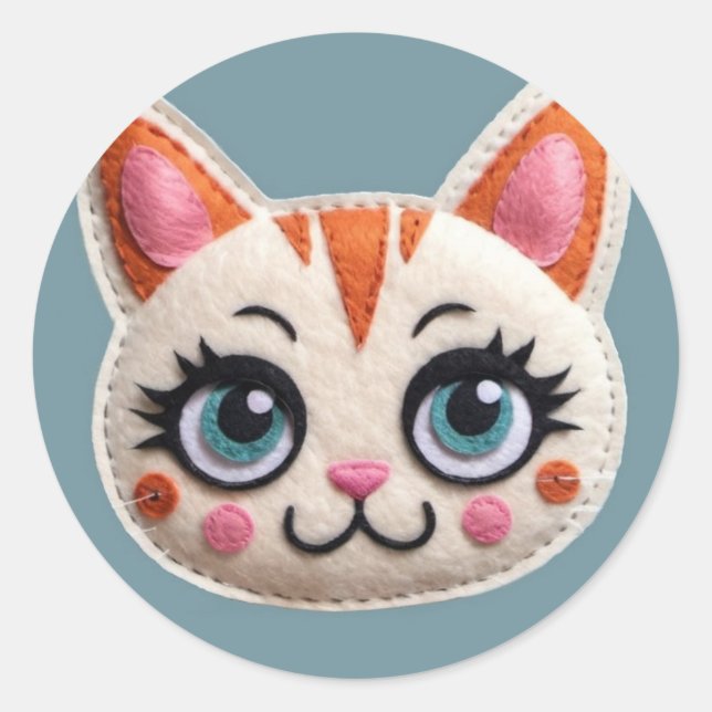 Good Kitten Classic Round Sticker (Front)