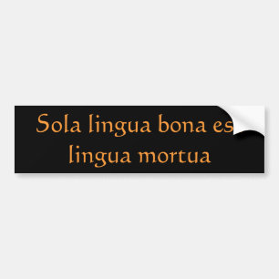 good language bumper sticker