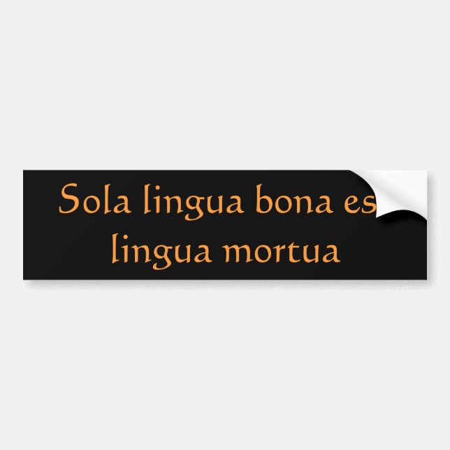good language bumper sticker (Front)